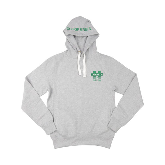 Official Takata Grey Pullover Hoodie "Go for Green" - S-XXL