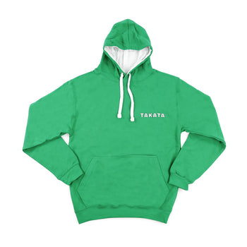 Official Takata Green Pullover Hoodie with White Logo - S-2XL