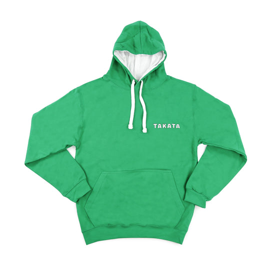 Official Takata Green Pullover Hoodie with White Logo - S-2XL
